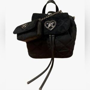 Juicy Couture 2-in-1 Mini Backpack - Licorice
Black with Heart Detail